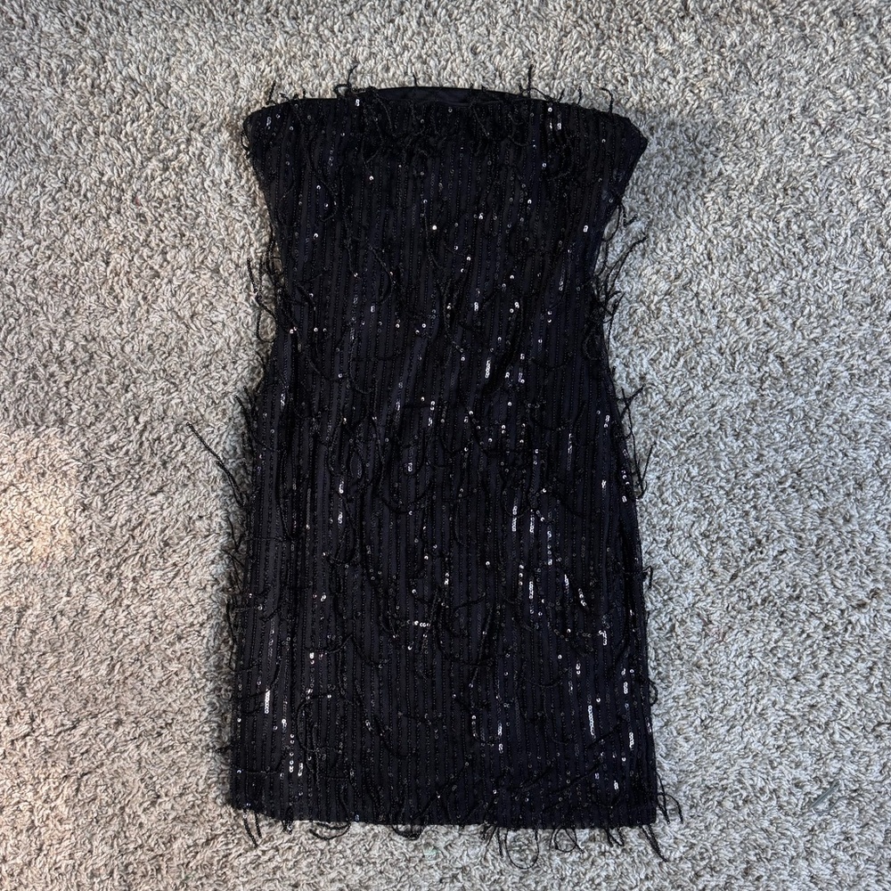 Wild Fable Black Strapless Dress
